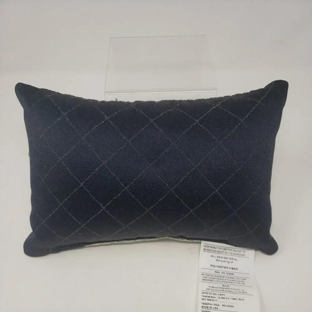 Jacquard Woven Snowman Pillow with Tags *NO MUSIC SEE DESCRIPTION* Made in USA